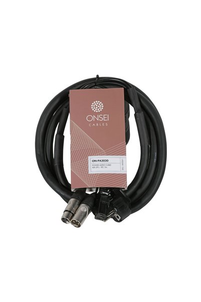 Onsei ON-PA3030 - Καλώδιο τροφοδοσίας και σήματος XLR 3 ακίδων - Βύσμα τροφοδ...