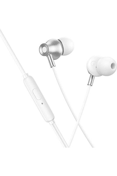 Hoco M119 Ενδοωτικά ακουστικά handsfree με βύσμα 3.5mm, ασημί