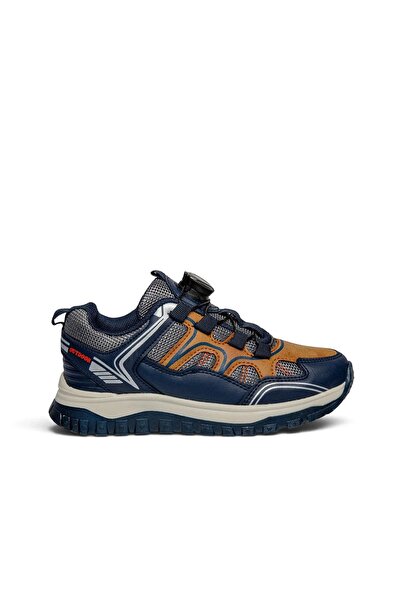 Tuğba Ortopedi 027 Orthopedic Boy's Navy Blue Water Resistant Outdoor Shoes