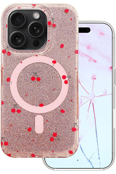 Cherry Πίσω Κάλυμμα Μπορντό για iPhone 16 Pro