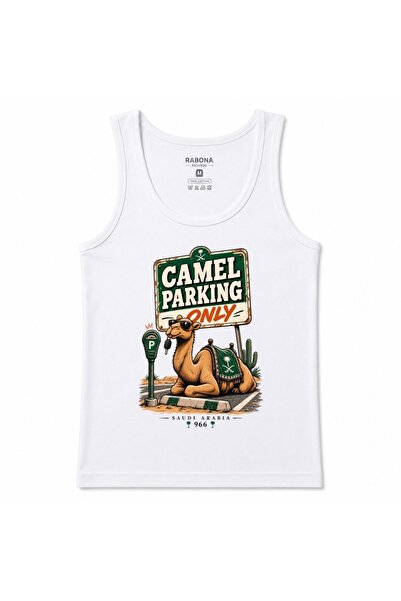 Rabona Fashion قميص بدون أكمام برسومات مضحكة لـ "Saudi Arabia Camel Parking O...