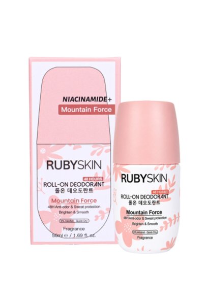 RUBYSKIN مزيل عرق رول اون بالنياسيناميد ماونتن فورس من روبي سكن - 50 مل