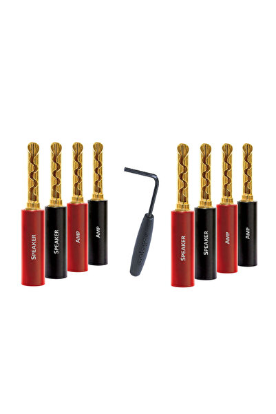 AudioQuest SureGrip-100 BFA/Μπανάνα Επιχρυσωμένο (8 τεμάχια) - Σετ 8 βυσμάτων...