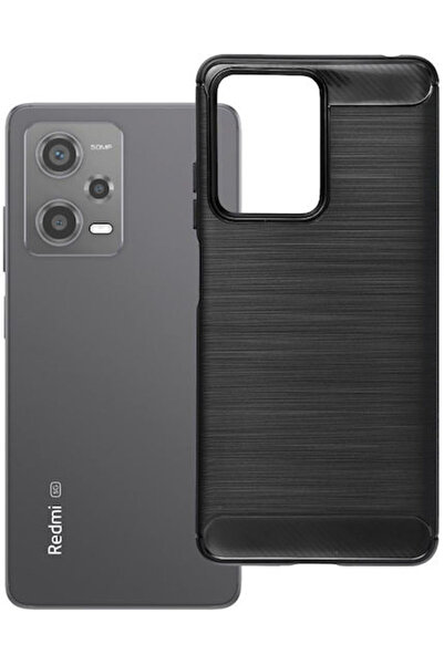 OEM Carbon 2.0 Μαύρη Θήκη Πλάτης Σιλικόνης (Redmi Note 12 Pro 5G)