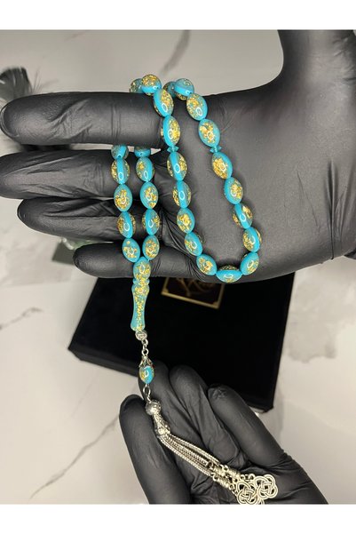 Golden Rosary Tespih (Turkuaz & Sarı)