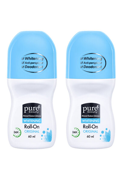 PURE BEAUTY مضاد للتعرق و مفتح رول اون من بيور بيوتي - 2×60 مل