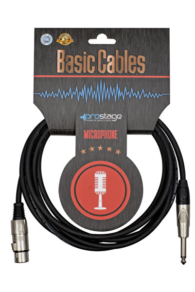Prostage BFT-07 - Επαγγελματικό καλώδιο XLR θηλυκό σε Jack 1/4 TS, 7 μέτρα, σ...