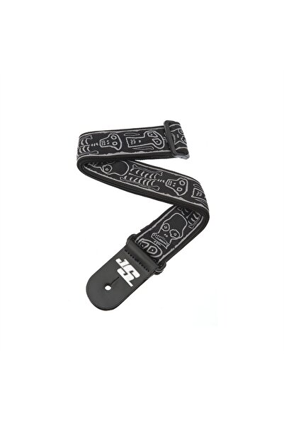 Daddario D'Addario 50JS01 Κρανίο και Οστά - Joe Satriani Λουρί Κιθάρας