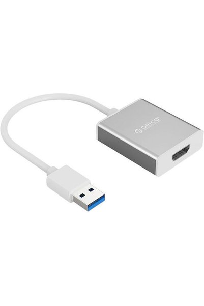 Orico USB-A αρσενικό σε HDMI θηλυκό Ασημί