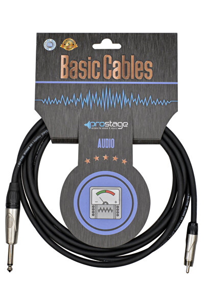 Prostage BRCJ-07 - Επαγγελματικό καλώδιο Jack 1/4 TS σε RCA αρσενικό 7 μέτρα