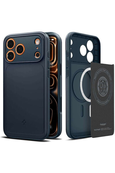 Spigen Λεπτή Θήκη Πλάτης MagFit από Πλαστικό και Μέταλλο σε Απόχρωση Σχιστόλι...
