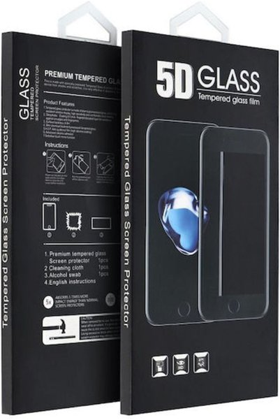 OEM 5D Πλήρης Κόλλα Σκληρυμένο Γυαλί Honor Magic 8 Μαύρο