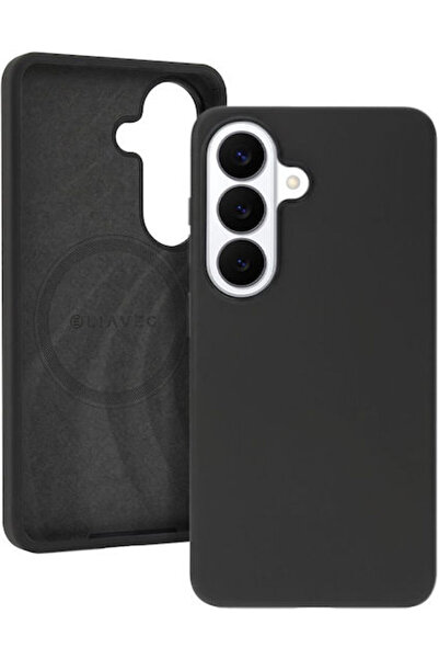 OEM Liavec Μεταξένια Σιλικόνη Μαύρη Πίσω Θήκη (Galaxy S26)