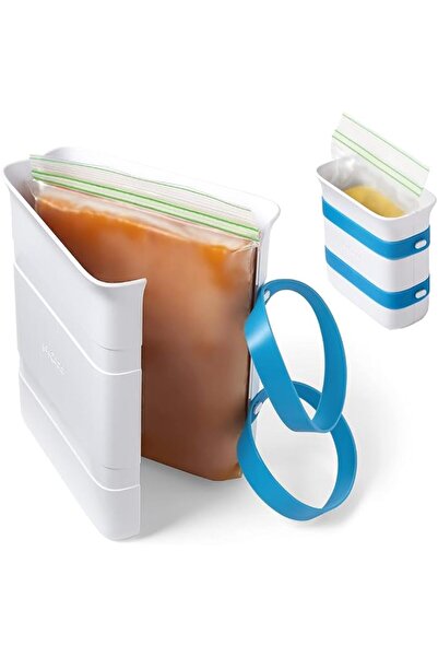 EXCEFORE Freezer Food Block Maker, Frozen Container Molds, Food Freezer Stora...
