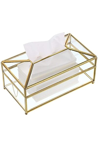 GENERAL Bokila Tissue Box Cover, Clear Glass Tissue Box Holder, Facial Tissue...