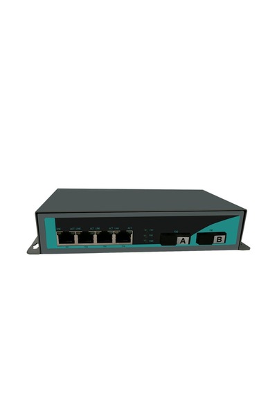 OEM Switch POE 4FE + 2 porturi optice ( A + B )