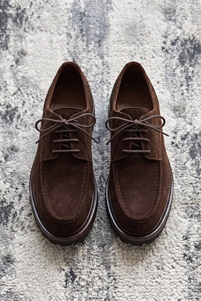 Livio Ferri Tulsa Genuine Leather Moc Toe Contrast Detailed Toothed Sole Men'...