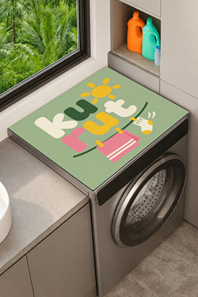 Valerine Life Clothes Dryer Top Organizer Mat Liquid-Proof Cover Sunny Laundry