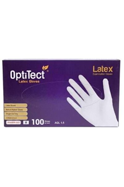 OptiTect Opti-Tekt Latex Powder-Free Gloves - Medium Size - 100 Gloves