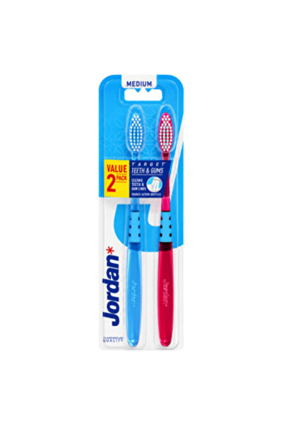 JORDAN Jordan Toothbrush Target Teeth & Gums 2 Medium Brushes