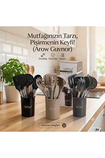 GUVNOR 14+1 Silikon pişirme Gereçleri Seti