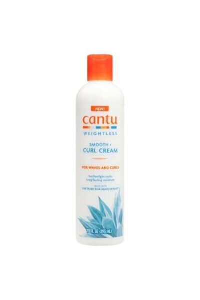 Cantu كريم لتنعيم وتحديد خصلات الشعر الكيرلي بالصبار الازرق من كانتو - 295 مل