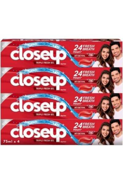 Closeup Closeup - Red Hot Triple Revitalizing Toothpaste- 4X75 ml
