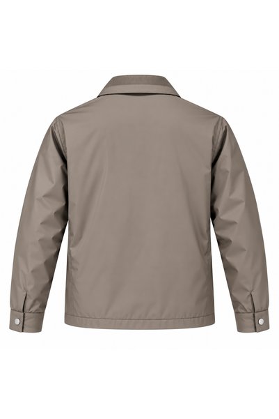MOT&MONT Men's (Safari) Bondet Fabric Plush Detailed Sleeve Closure Snap Button Water and Wind Resistant Winter Coat Jacket =1 Size Small Prefered