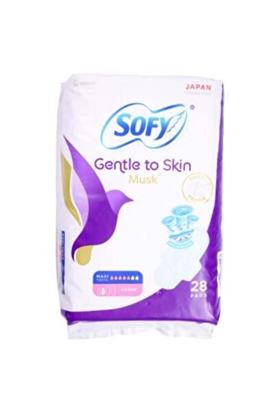 sofy Sofy musk skin friendly thick sanitary napkins - large size | 28 pcs