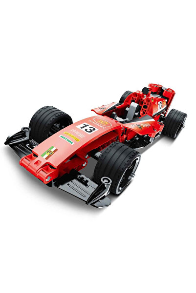 Feyza Oyuncak Red Pull and Drop Race Car Building Set |   6+ Years Old |   15...