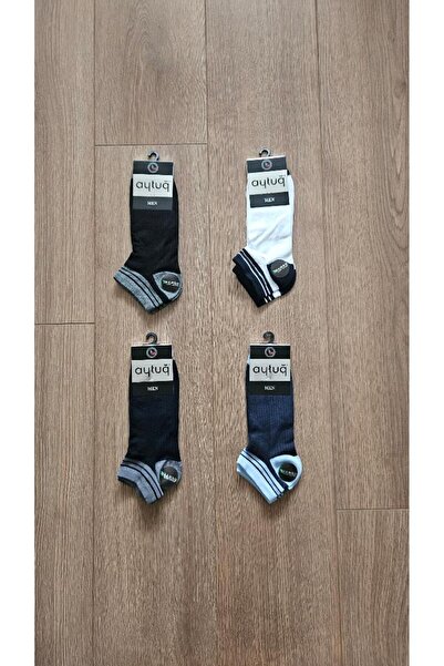 Aytuğ Men's Summer Season 4 Pairs Bamboo (Multi-Color) Booties Socks - 14269-4