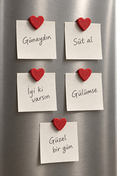 IRISTASARIM 5'Lİ KALP BUZDOLABI MAGNETİ