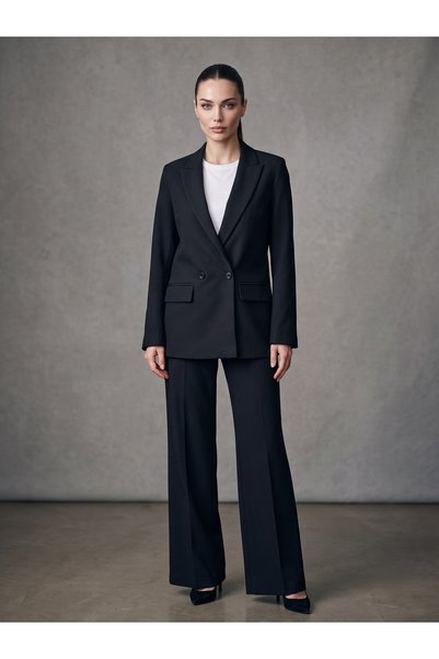 ALFATEKS ANTAKYA Women's Blazer Jacket Double Buttoned Double Breasted Collar...