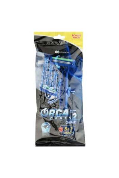 Orca شفرات حلاقه رجاليه جينتس كومفورت 2 شفرات من اوركا - 5+1