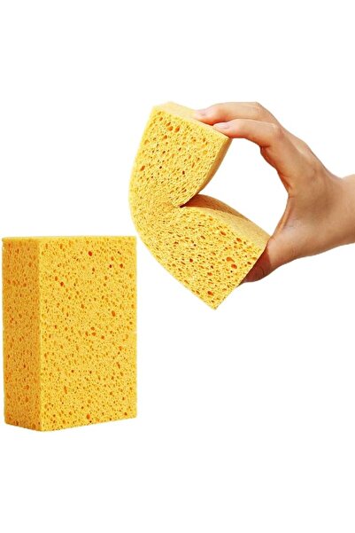 KASTWAVE Natural Cellulose Kitchen Sponges, 2" Thick, Extra Large Heavy Duty ...