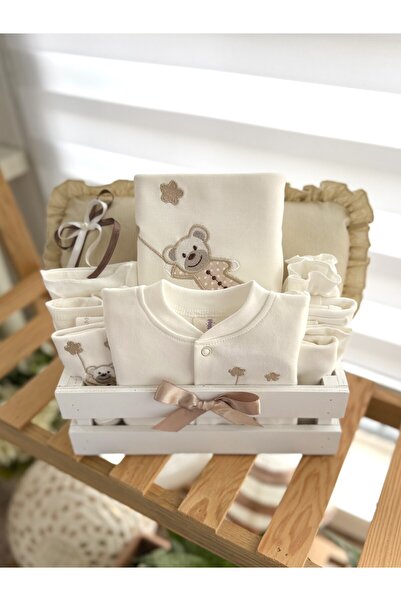 Happy Moon Bebek kıyafetleri yenidoğan hediye sepeti unisex baby shower hediy...