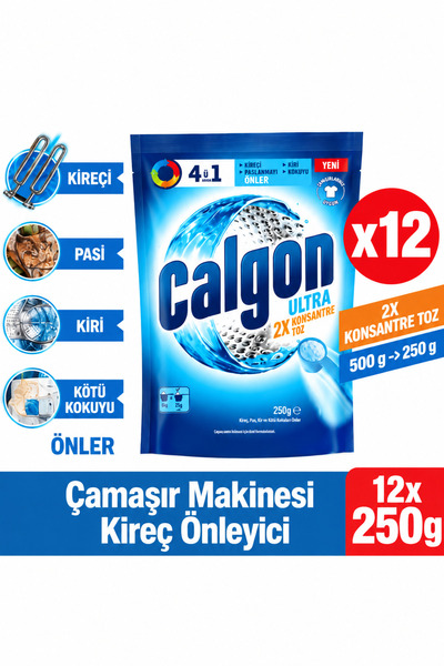 Calgon Power Kir, Pas, Kireç Ve Koku Önleyici 4'ü 1 Arada Ultra Konsantre Toz...
