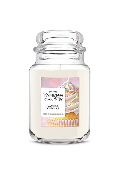 Yankee Candle Vanilla Cupcake Büyük Kavanoz Mum (623,7 gr) – Vanilyalı Krema,...