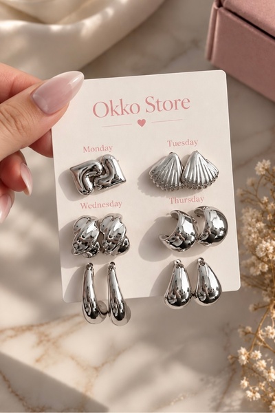Okko Store Çoklu Küpe Seti