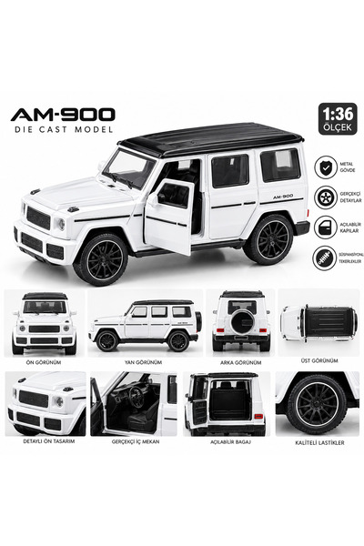 VARDEM OYUNCAK MERCEDES MODEL G65 AM-900 SESLİ IŞIKLI KAPILARI AÇILIR
