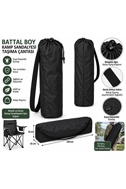 Magiclady Battal Boy Katlanır Kamp Sandalyesi Taşıma Çantası – Büzgülü, Omuz ...
