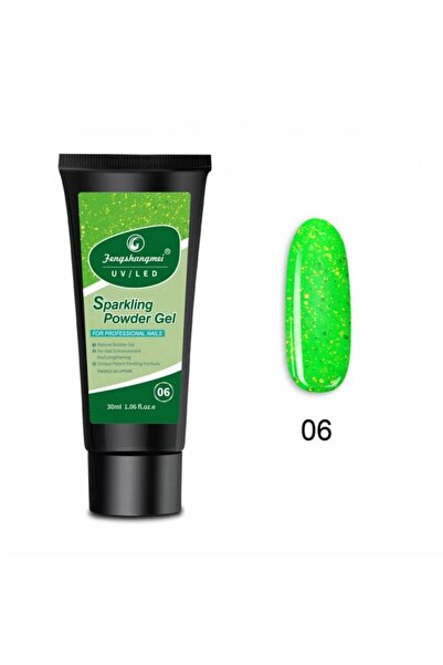 FSM Αστραφτερό Τζελ Πούδρας 30ml - Πολυτζελ UV/LED με Γκλίτερ 06