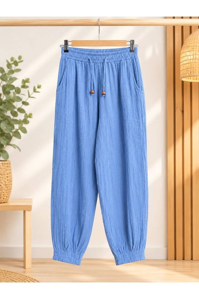 Aksoy Authentic Muslin Pleated Pants