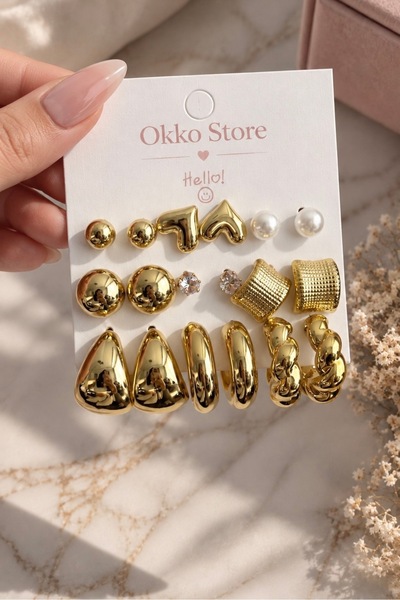 Okko Store Çoklu Küpe Seti