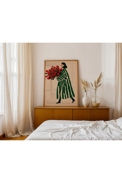 musnig Çerçevesiz Poster Tablo, Duvar Posteri, Sanatsal Hd Baskı ellerimde gül