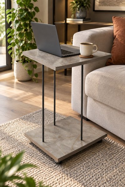 SuloraHome Tekerlekli Laptop ve Servis Sehpası