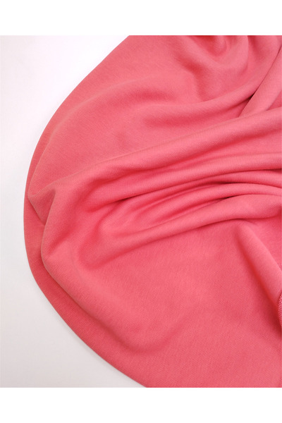 Kumaş Parça Pastel Red Pomegranate Flower Thinly Woven Two-Thread Combed Cott...