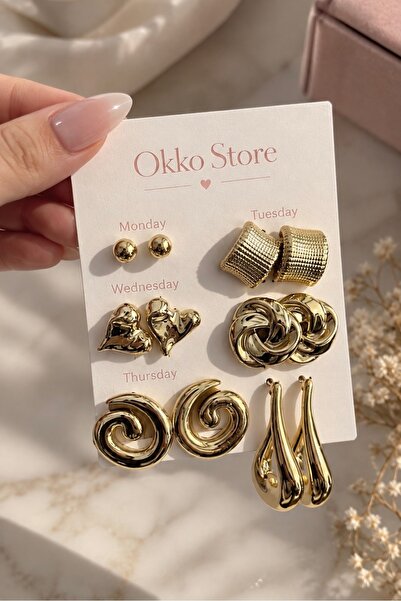 Okko Store Çoklu Küpe Seti