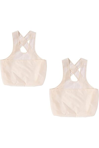 Tazweeq Laundry Apron with Large Pouch, Waterproof Portable, Beige