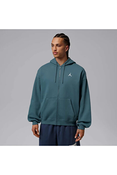 Nike Jordan Brooklyn Fleece Fermuarlı Kapüşonlu Erkek Polar Sweatshirt